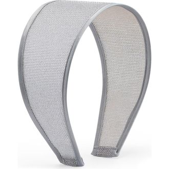 Lelet NY Odessa Chainmail & Silk Headband in Silver at Nordstrom