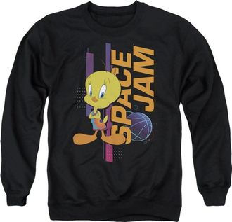 Gildan Space Jam 2 Tweety Standing Adult Crewneck Sweatshirt