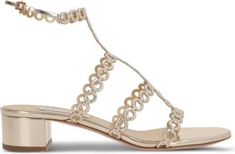Aquazzura Sandali Infinity Chain - Oro