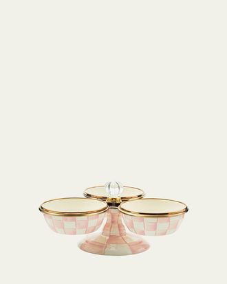 MacKenzie-Childs Rosy Check Triplicity