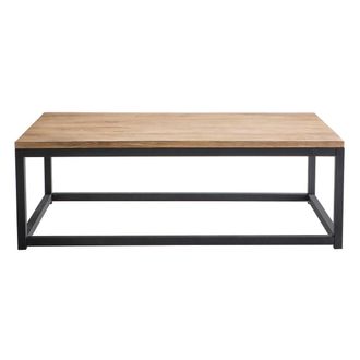 Miliboo Miliboo - Mesa Baja Industrial De Madera Y Metal Factory