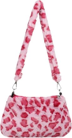 Generic Womens Plush Bags Womens Shoulder Bag Plush Lady Underarm Female Messenger Crossbody Bags(Color 03)