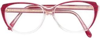 Saint Laurent Pre-owned Acetate sunglasses - Dames - Vintage Accessoires - Rood - ONE Size - Vintage