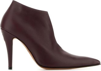 Alexander McQueen Leren Veterschoenen - Dames - Laarzen met Hak - Rood - 38 EU - Leer - Schoenen