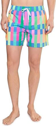 Chubbies The Technicolor Stitches 5.5 (Classic Lined Swim Trunks) Mens Swimwear Medium Blue : 2XL, Polyester/Spandex