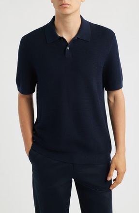 Theory Soris Knit Polo in Baltic at Nordstrom, Size Xx-Large
