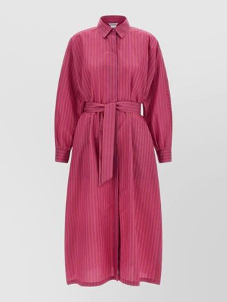 Max Mara mxmlord dress striped long belted waist