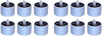 OEM 12 Velas Solares Resistentes A La Intemperie, Velas Solares Sin Llama, Velas Solares Led, Luces Sin Llama Para Jard&iacute;n Y Camping