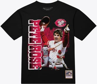 Mitchell & Ness Mens Mitchell & Ness Pete Rose Black Cincinnati Reds Legendary Collage Player T-Shirt at Nordstrom, Size X-Large