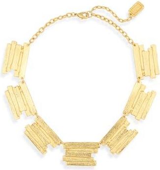 Karine Sultan Brushed Bar Statement Necklace in Gold at Nordstrom Rack