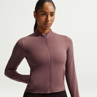 Nike Womens Zenvy Dri-FIT Full-Zip Jacket in Purple | II3927-502