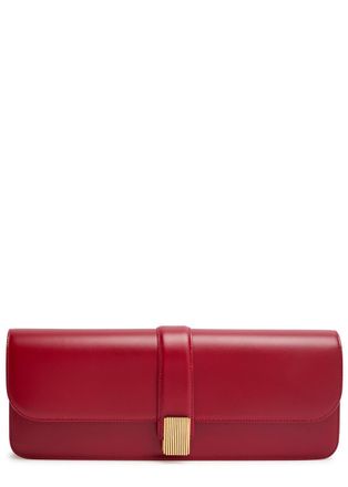 Khaite Blake Leather Clutch - Red - One Size