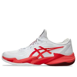 Asics Court FF 3 Novak Clay White Electric Red 1041A521-966