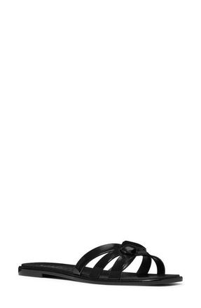 Kate Spade New York sculpted spade jelly slide sandal in Black at Nordstrom, Size 11