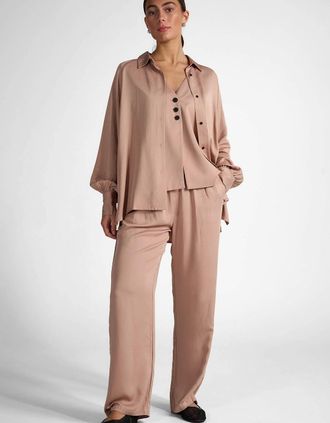 Tutti & Co Womens Pink Trousers - Tan - Size: 8/32in