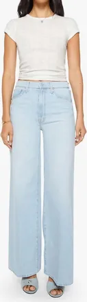 Mother The Ditcher Roller Zip Skimp Jeans In Shaken Not Stirred