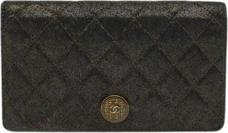 Chanel Pre-owned Wallets, female, Black, Size: ONE SIZE Pre-owned Long Wallet