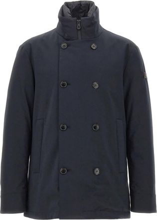 Peuterey Militao TJ Parka - Heren - Gewatteerde jassen - Blauw - L - Leer - Jassen