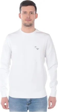 Emporio Armani Sweatshirt Hoodie - Heren - Sweatshirts - Wit - S - Katoen - Hoodies & sweatvesten