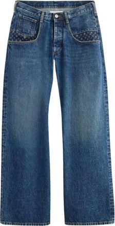 Maison Margiela Stone Bleached Denim Jeans - Heren - Regular Fit Jeans - Blauw - M - Denim - Jeans