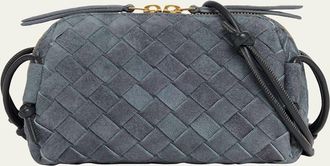 Bottega Veneta Suede Concert Pouch Crossbody Bag