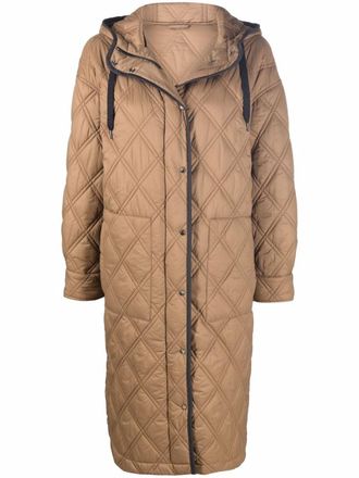 Brunello Cucinelli Gewatteerd jack - Bruin