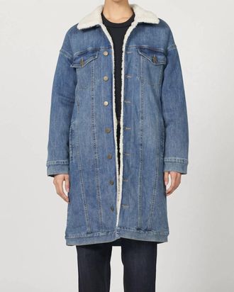 Dear John Denim Dallas Long Jacket In Pool Wave