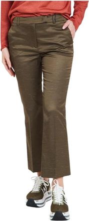 Via Masini 80 Stijlvolle broek voor mannen - Dames - Wijde Broeken - Groen - XS - Broeken