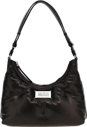 Maison Margiela Black Lamb Leather Shoulder Womens Bag