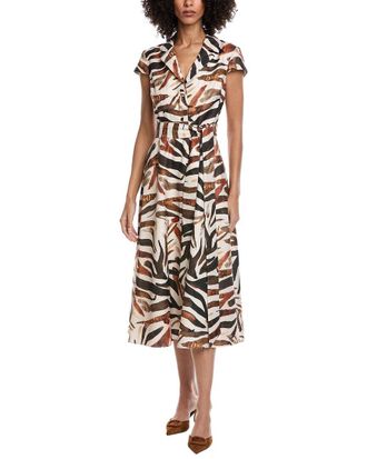 Badgley Mischka Fit & Flare Midi Dress