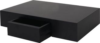 Hhg Hhg - Nunca Usado] Estante De Pared Oise, Estante Con Caj&oacute;n, 40cm, Negro