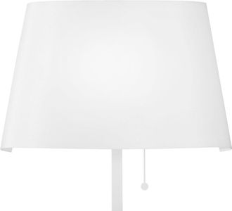 Luce-Ambiente-Design Led Wall Lamp Wharol in White Metal and Black Lampshade 4000k (Natural Light)