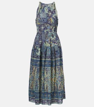 Ulla Johnson Essie gathered cotton-blend maxi dress