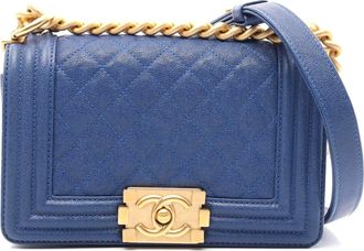 Chanel Boy Small Shoulder Bag Blue