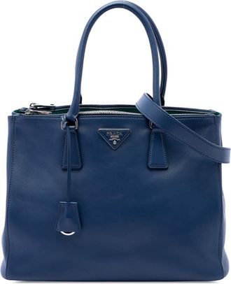 Prada Pre-owned Prada Large Soft Calf Galleria Double Zip Satchel Ladies KWDEO698ICU2YHXB