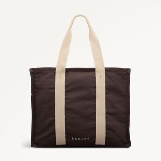 Radley London Coffee Large Ziptop Tote Bourdon Place SS26 Radley London