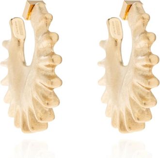 Jacquemus Hippocampe Hoop Oorbellen - Dames - Oorbellen - Geel - ONE Size - Accessoires