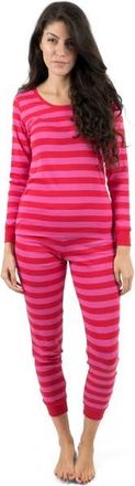 Leveret Womens Cotton Striped Matching Family Pajamas in Red & Pink at Nordstrom, Size X-Large