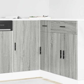 Berkfield Home Sink Base Cabinet Grey Sonoma Engineered Wood