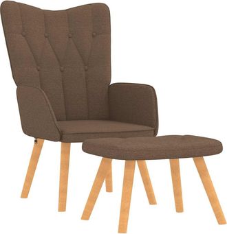 vidaXL Sill&oacute;n De Relax Con Reposapi&eacute;s Tela Marr&oacute;n Vidaxl