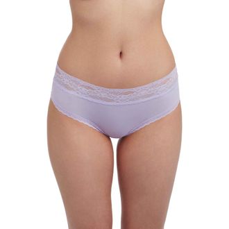 Skarlett Blue Goddess Lace Trim Hipster in Ice Purple at Nordstrom, Size Medium
