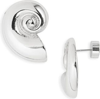 Nordstrom Nautilus Earrings in Silver at Nordstrom