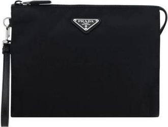 Prada Re Nylon Pouch - Heren - Tassen - Zwart - ONE Size - Nylon - Tassen