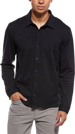 Vince Herringbone Button Front Shirt