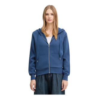Guess Hoodies & sweatvesten, Dames, Blauw, M, Polyester, Zip-through Hoodie