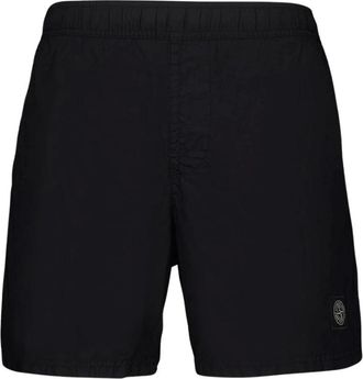 Stone Island Badmode, Heren, Zwart, S, Kompas Patch Zwemshorts