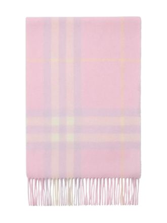 Burberry checked cashmere scarf - unisex - Cashmere - OS - Pink