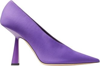 Jimmy Choo London Maryanne 100 Lycra Pointed-Toe Pumps, Brand Size 35.5 ( US Size 5.5 )