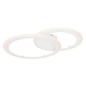 Netlighting Fenna Semi Ceiling Light White LED Dimmable 3000-6000K Remote