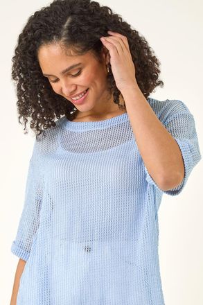 Roman Oversized Textured Stretch Top
